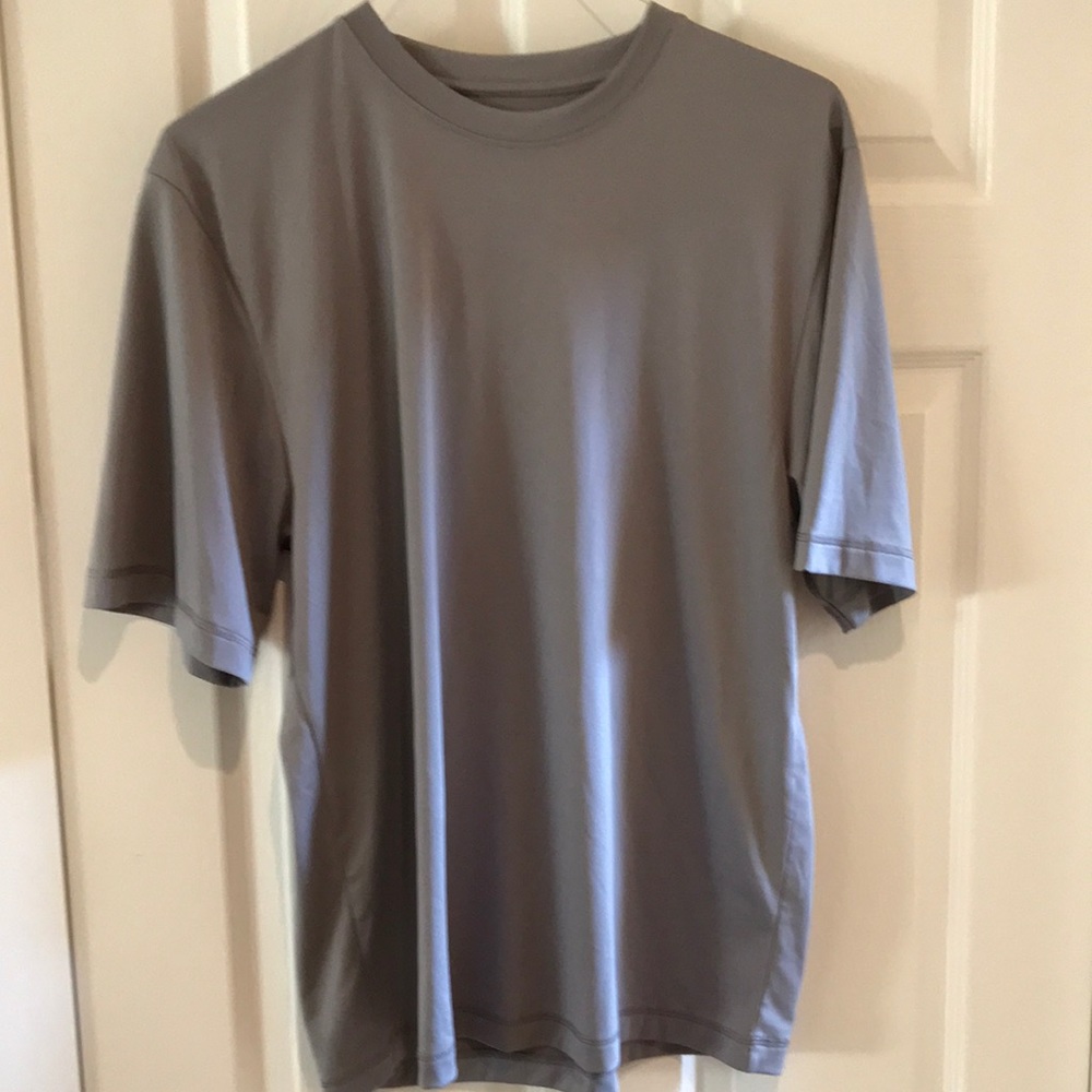 Mens Jockey tee shirt large polyester grey